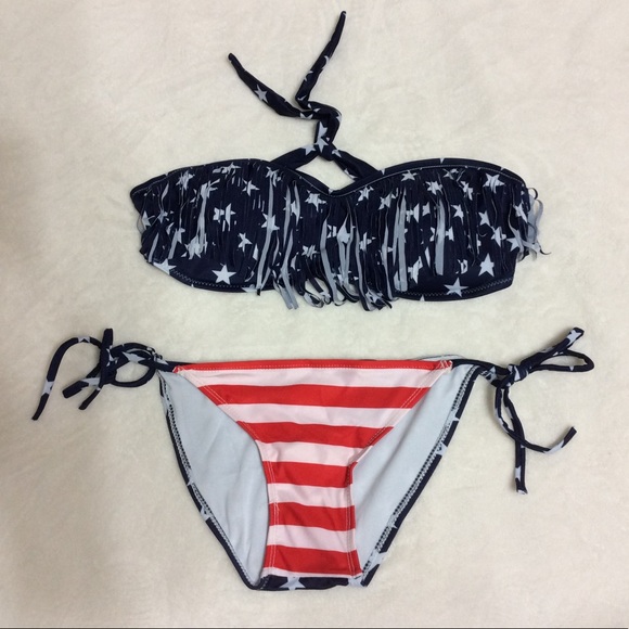No brand name Other - 🔥🔥 MUST BUNDLE Red White & Blue Bikini Sz Top L
